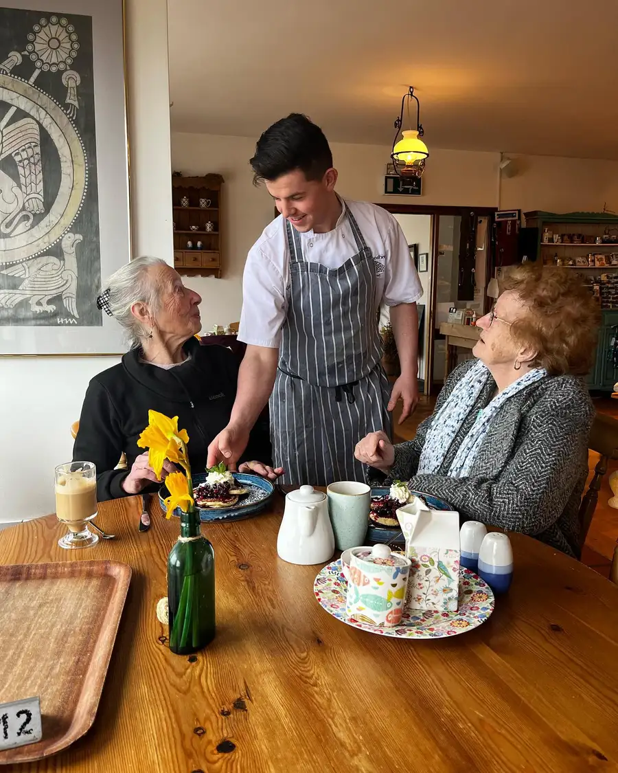 Homemade pancakes at The Beehive